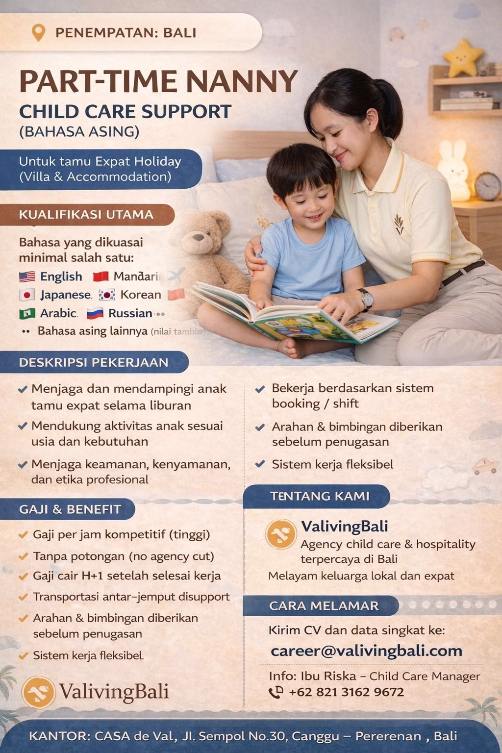 lowongan nanny bali